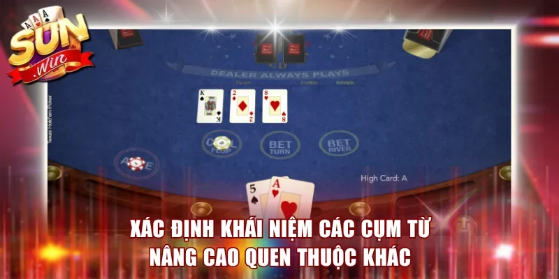 Xác định khái niệm các cụm từ nâng cao quen thuộc khác